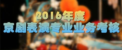 操操操操逼逼国家京剧院2016年度京剧表演专业业务考...